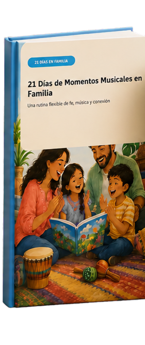 Libro físico 21 Días de Momentos Musicales en Familia