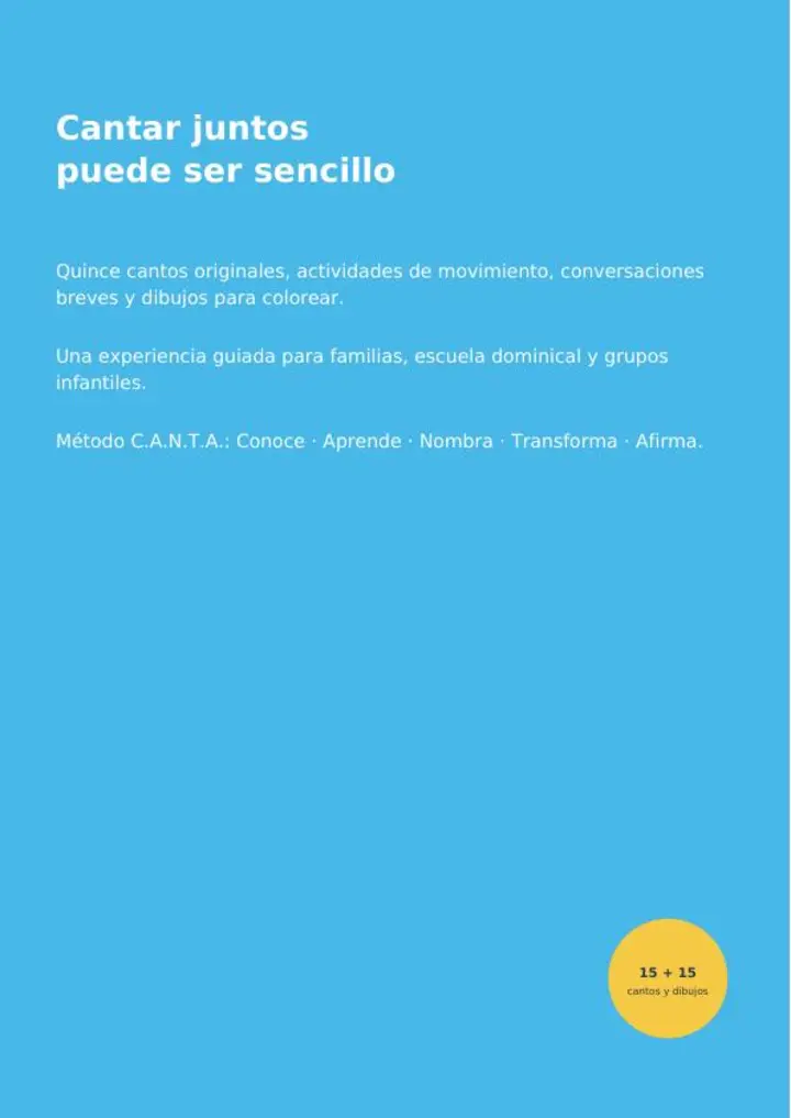 Página final del himnario